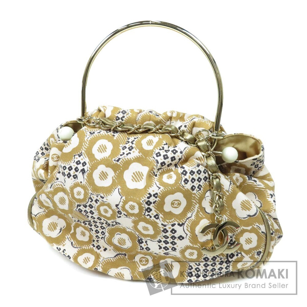 Chanel Flower Motif Canvas Handbag